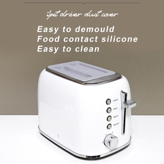 2 шт. силиконовые чехлы для тостеров. Крышка машины для хлеба. Моющаяся крышка. Чехлы для кухонной техники для тостеров на 2 ломтика. Защита от пыли. Простота в обращении.