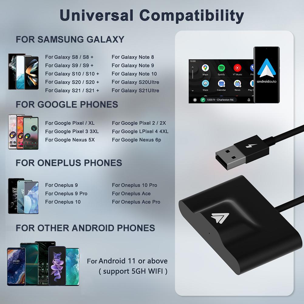 Беспроводной адаптер CarPlay для iOS, проводной к беспроводному автоматическому ключу Car Play, USB-соединение, автомобильный адаптер (1 комплект)