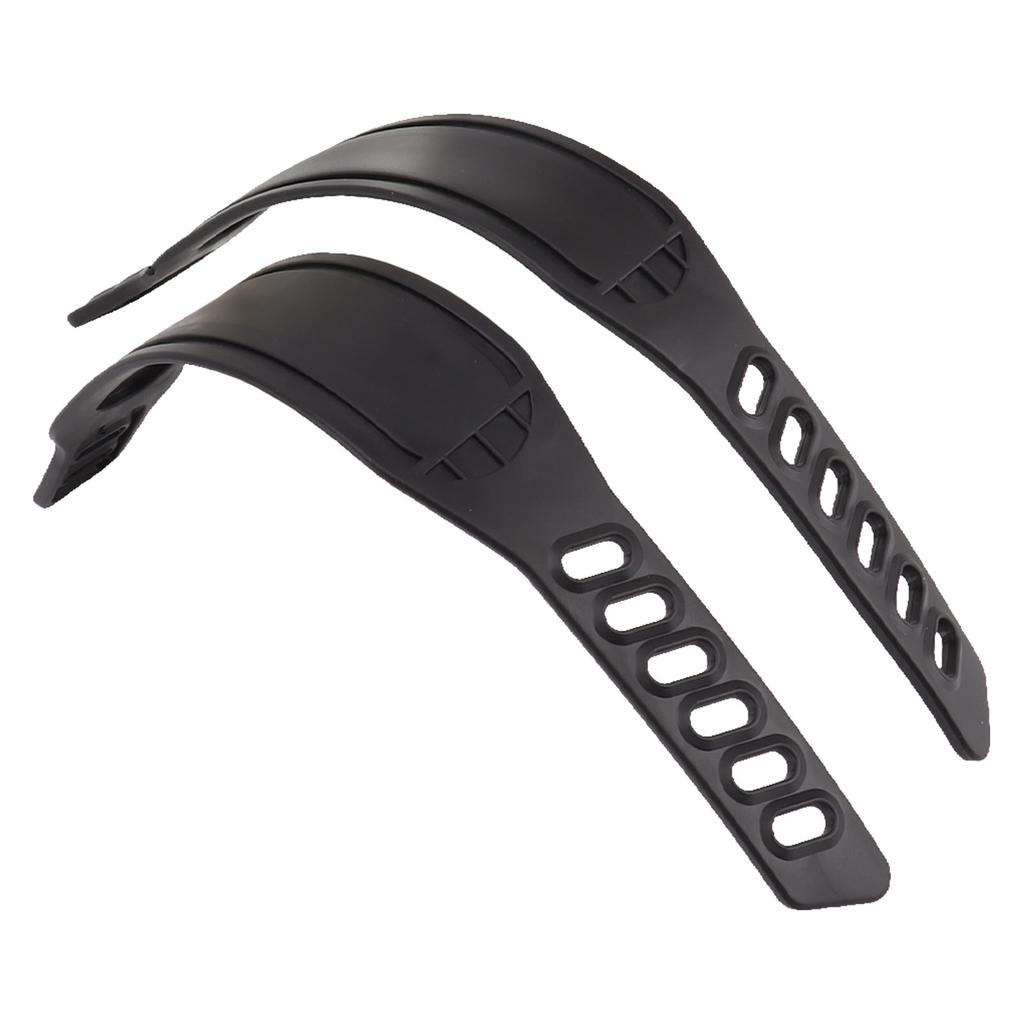 2 шт. ремешки для педалей велотренажера, пластиковые, регулируемой длины, универсальные ремешки-клипсы для пальцев ног для педалей велосипеда для домашних тренировок по велоспорту