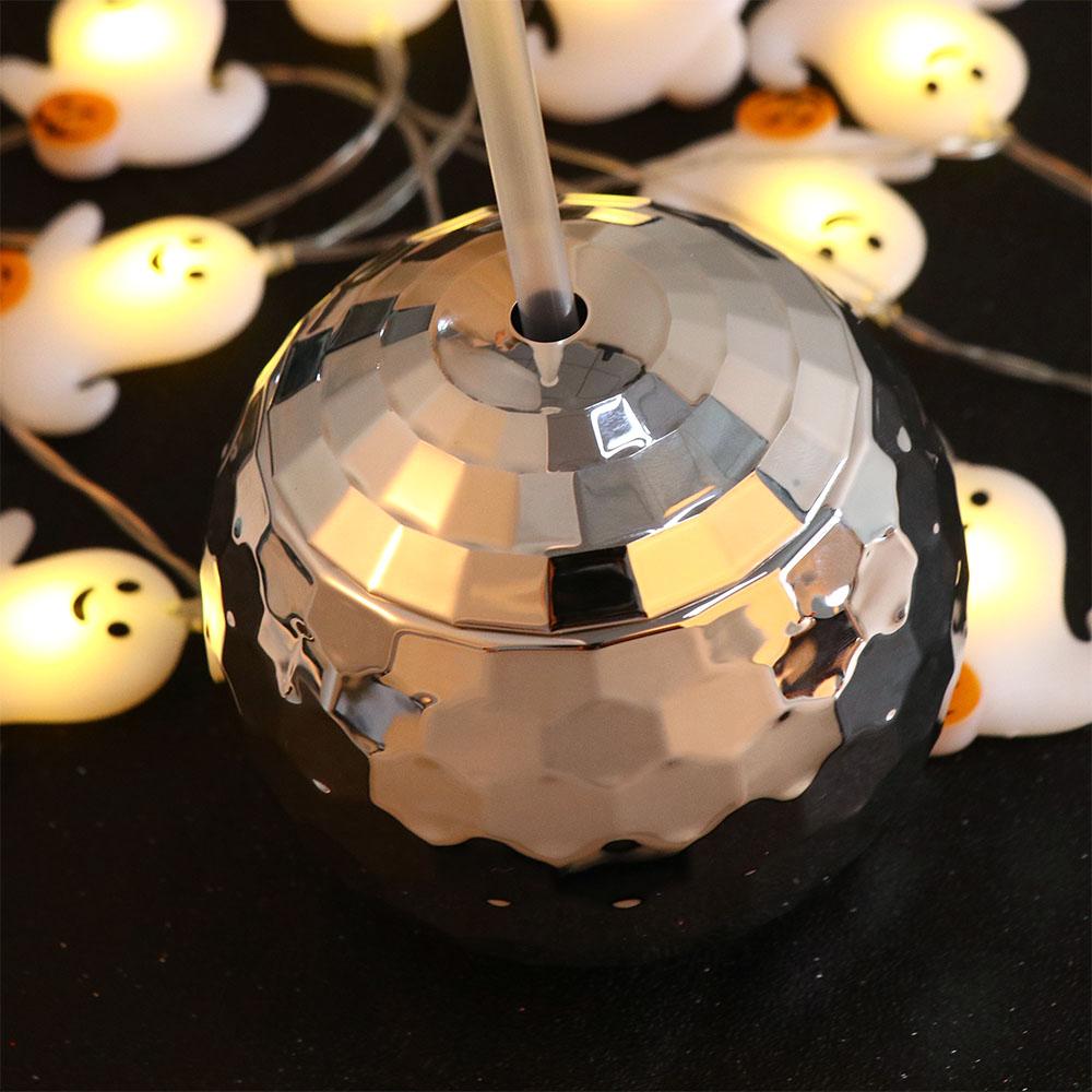 Drink with Straw Flashlight Glitter Bar Tools Disco Ball Cup Wine Goblets Cocktail