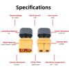 XT60 Male Female Bullet Connectors Plugs For RC Lipo Battery Rc Drone Airplane accessories Wholesale XT60 Connectors Plugs