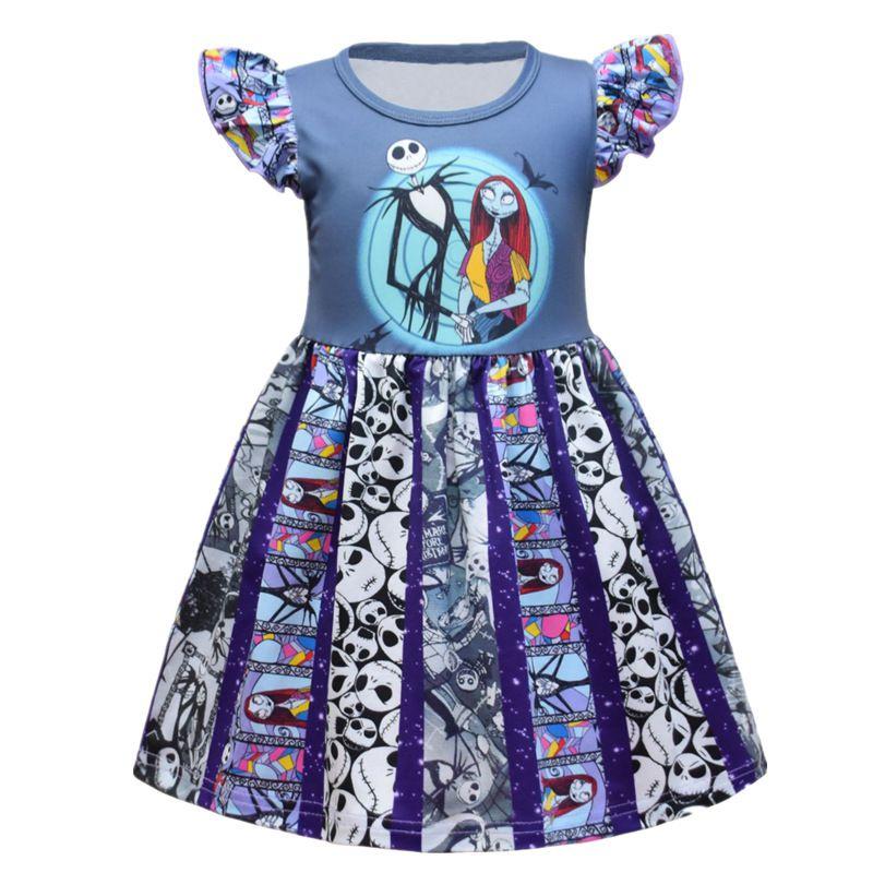 Костюм платья Салли из «Кошмара перед Рождеством» для детей, из мягкого материала и идеально подходящий для вечеринок