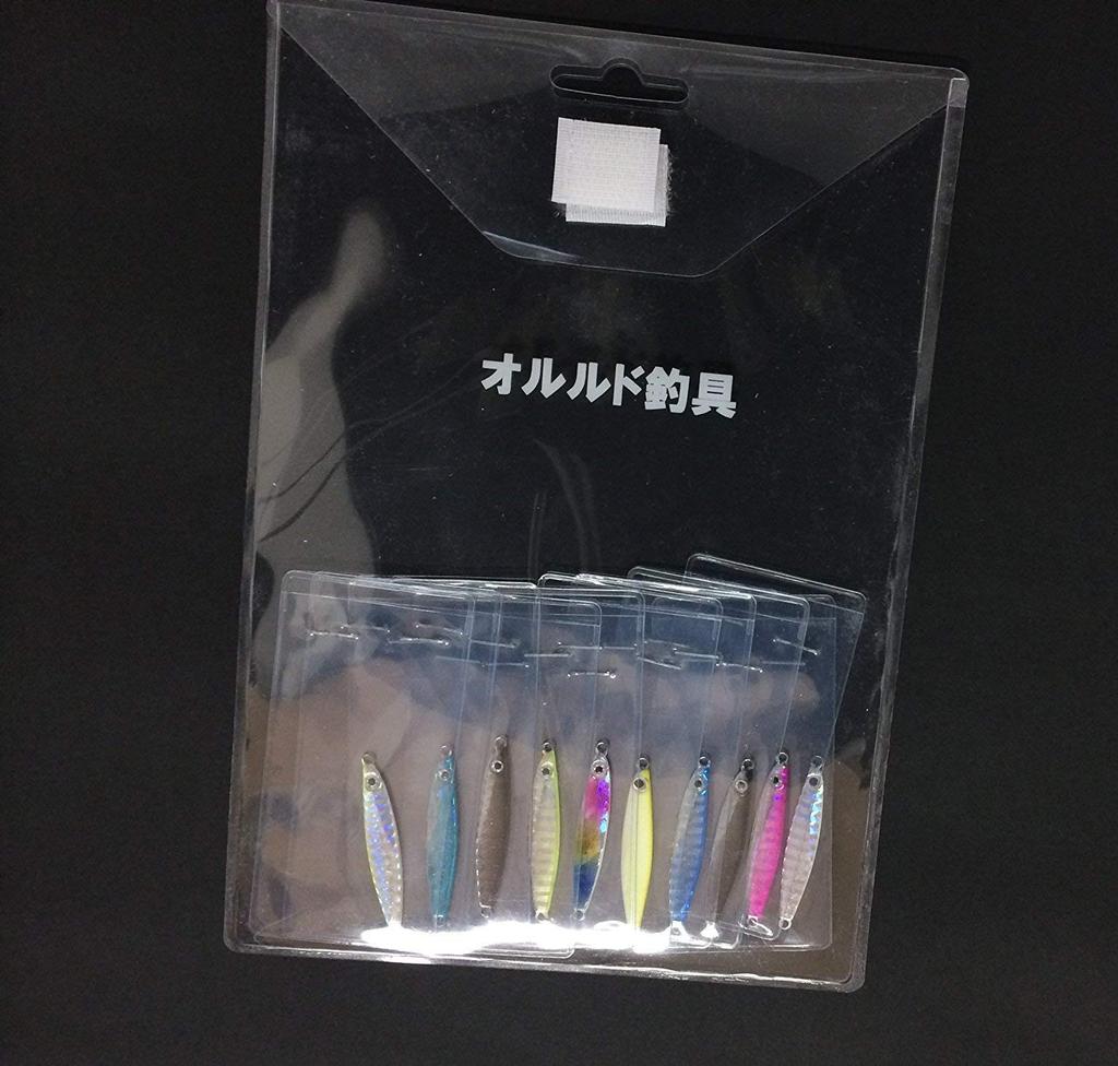 Импортная рыболовная снасть Orurdo, приманка 10, металлическая, идеально подходит для ловли плоской рыбы и морского окуня, например, дельфина, соли и джиггинга qb100006a08 [Обычные товары] Набор, штук,