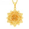 New Fashion Accessories French Retro Hollow Flower Pendant for Women's Temperament