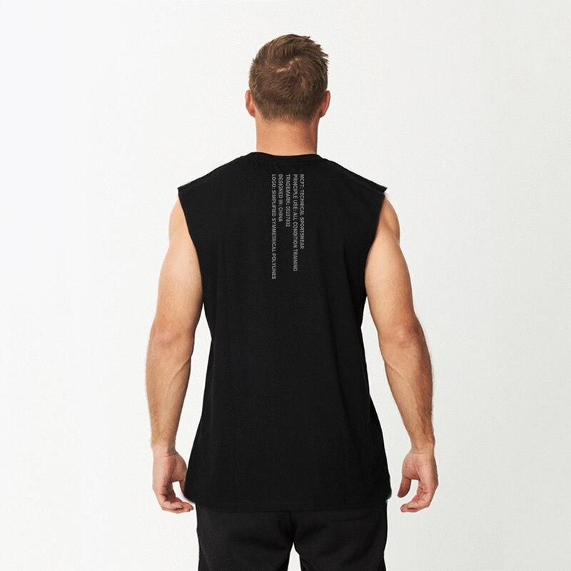 Muscleguys Трендовый спортивный жилет с персонализированным принтом, профессиональная футболка без рукавов для спортзала, доступны 5 цветов, мужские майки для фитнеса, бодибилдинга