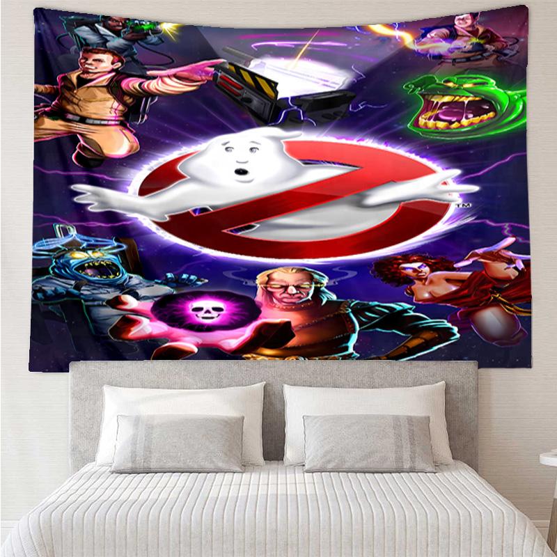Ghostbusters Tapestry for Bedroom Aesthetic Classroom Tapestries Wall Hanging for Living Room Dorm Office,Ideal Creative Gift