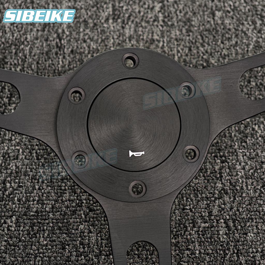 JDM Modified Steering Wheel Horn Button Classic 6 Hole Horn Switch Push Cover Button 70mm PCD
