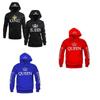 Stylish Cotton Hooded Sweatshirt For Couples Printed Long Sleeve Pullover For Fall