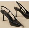 New Fashion Women's High Heels Sandals Pointed Toe Shoes Sexy Slingback Woman Slippers Summer Trend Designer Dress Pumps Sandals