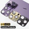 Metal Camera Lens Glass Protector For iPhone 11 12 13 14 15 16 17 Pro Max Mini Plus Air 16E Ultra High Definition Glass Back Lens