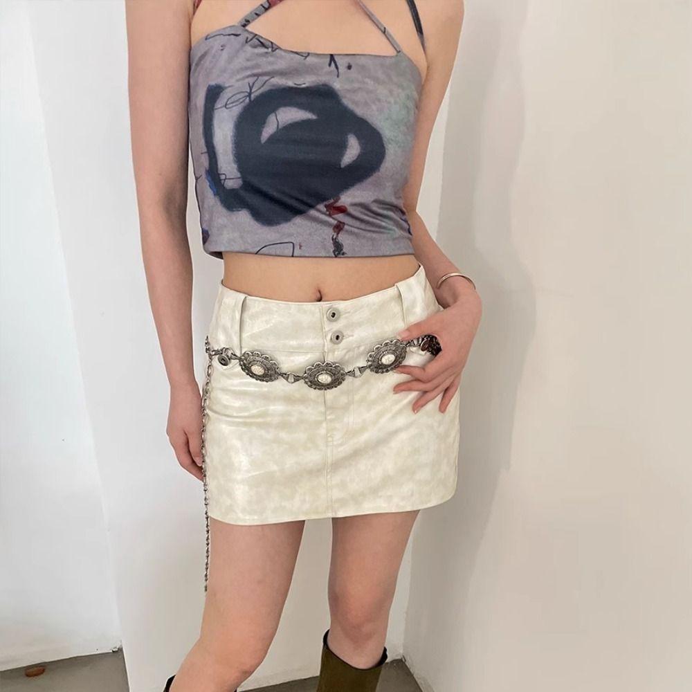 Metal Chain Belt Gold Silver Dress Belt Chain New Waist Chain Women