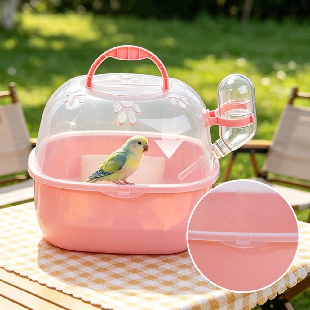 Breathable Travel Bird Cage Large Space Small Animal Carrier Bird Outgoing Case  Small Pet