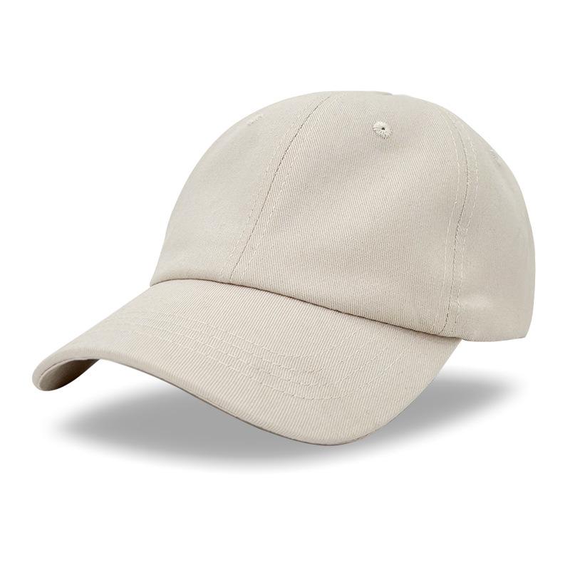 Women's Cotton Soft Top Baseball Cap Spring and Summer Sunscreen Cap Male Outdoor Solid Color Light Plate Visor