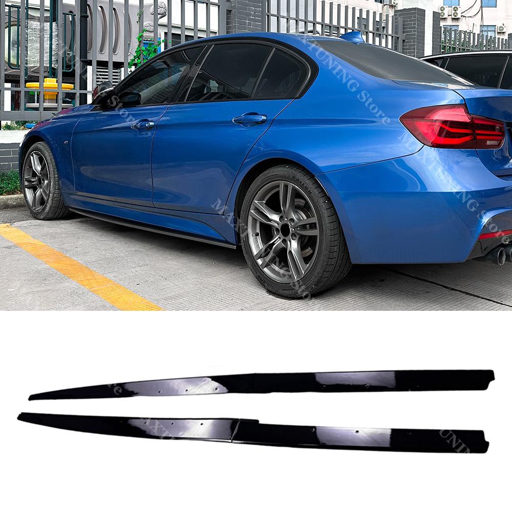 M Performance Style Side Skirt For BMW 3 Series F30 F31 2012-2018 4PCS Side Diffuser Winglet Aero Splitters Extension Body Kits
