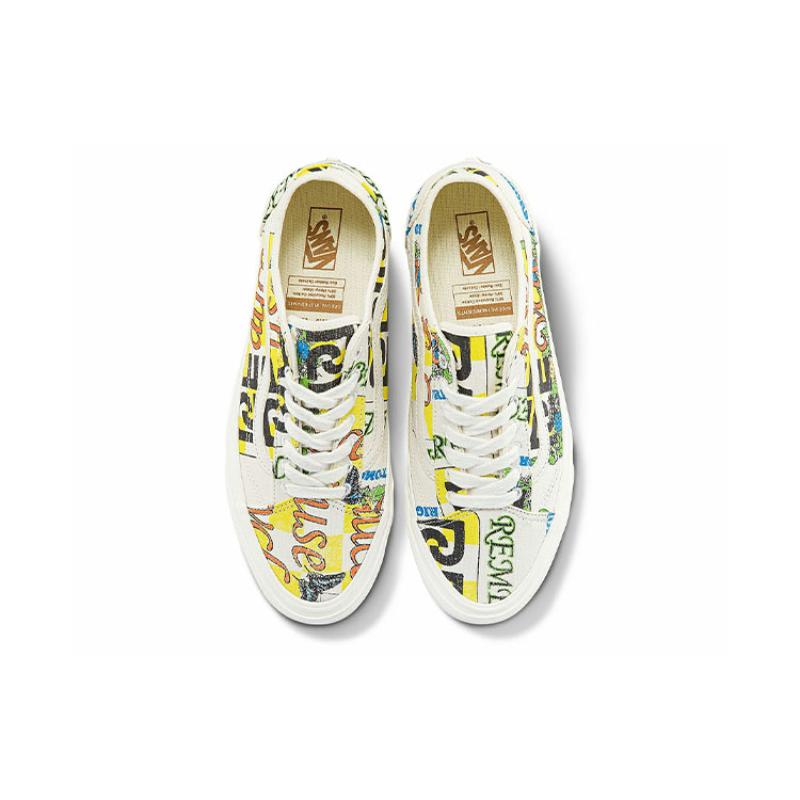 Vans Old Skool Eco Theory Зауженные 'Белый Желтый Черный' Vans VN0A54F4ARG