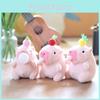 Charming Capybara Plush Keychain Cute Bubble Blowing Stuffed Animal With Soft Short Plush In Pink Yellow Red