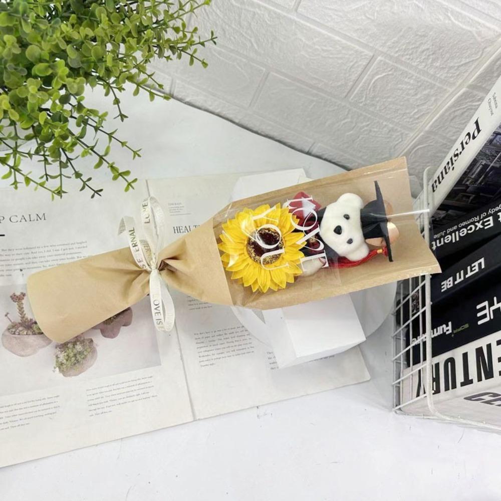 36см Букет из животных Мастер Медведь Мультяшный Милый Медведь Новый Букет из медведей День Святого Валентина