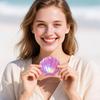 Rainbow Color Mini Mirrors Mermaid Shell- shape travel Portable Double Sided Makeup Mirror For Girls Women Beauty tools