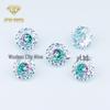 4-8mm Gradient Rose-Cut Two-Tone Soft Core Zircon Millennium Rose