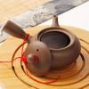 Japanese Style Purple Clay Handmade Teapot – Ceramic Kung Fu Tea Pot with Side Handle & Filter for Office Use