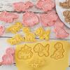 8pcs Set Animal Cookie Cutters Dinosaur Type Stamp Embosser for Biscuit Pastry Bakeware Baking Cookies Molds Kitchen Accessories