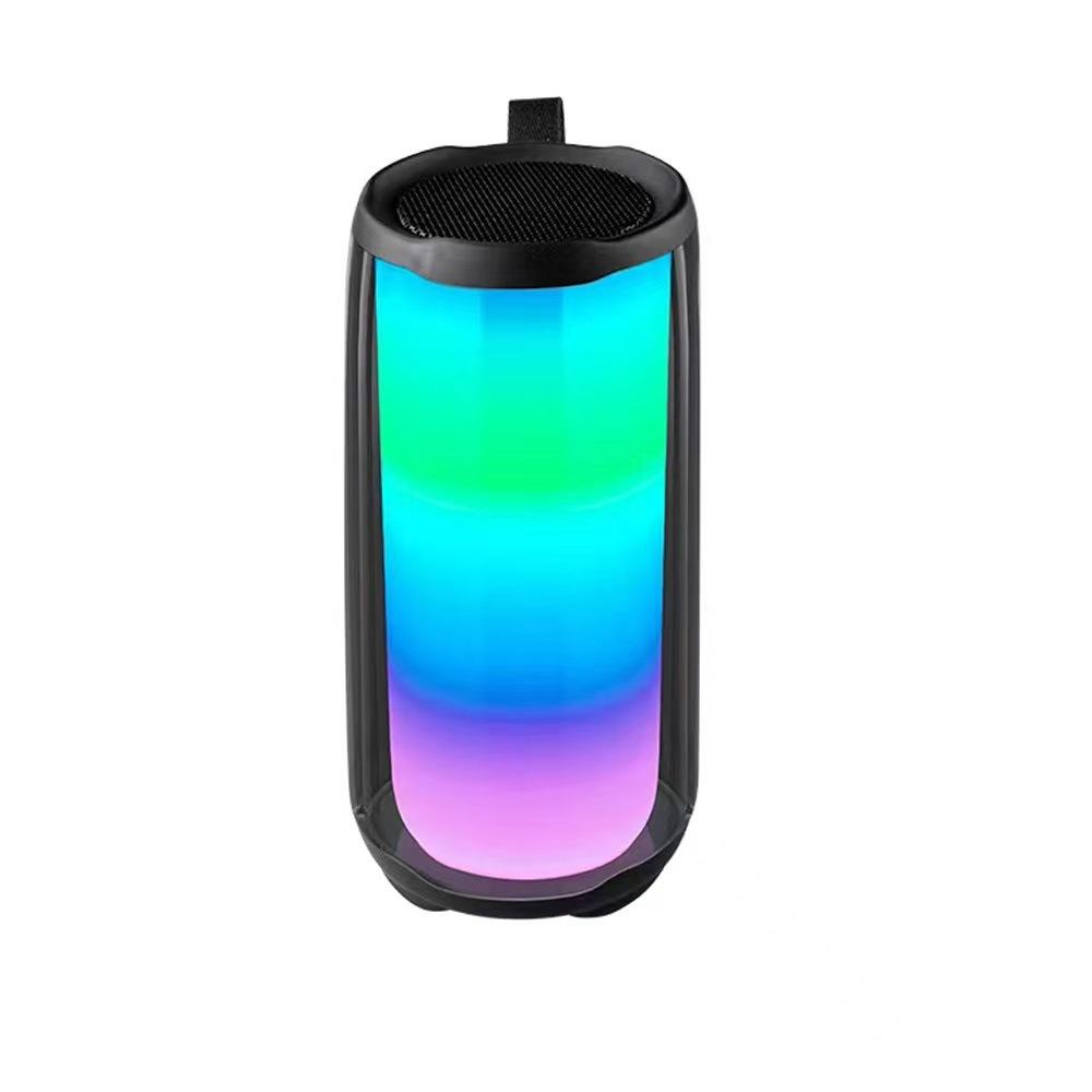 Полноэкранный цветной RGB-свет беспроводной сабвуфер Bluetooth-динамик подарок караоке-микрофон стерео