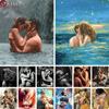 40x50cm Frameless Sexy Women Diy Painting By Numbers Coloring By Numbers Acrylic Canvas Painting Handpainted Drawing Art