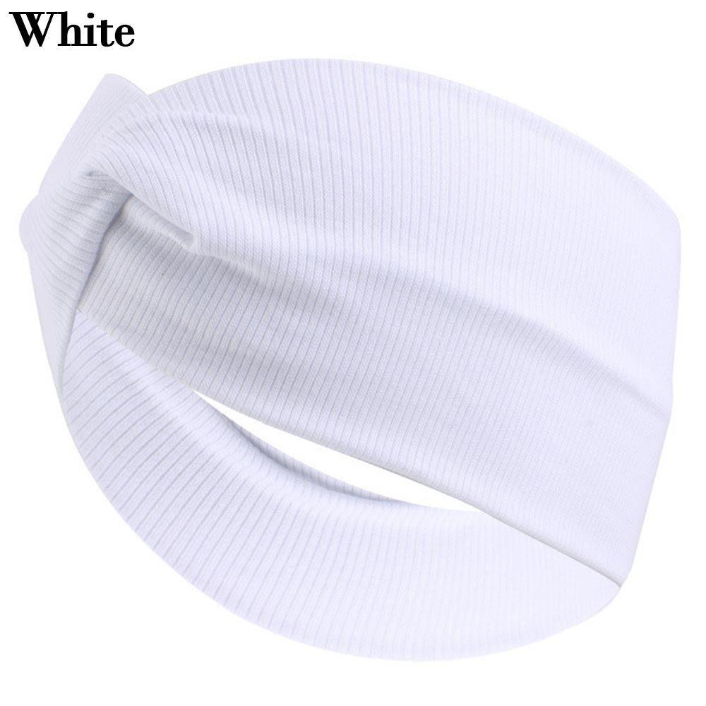 Elastic New Fold Yoga Hairband Turban Running Headwrap Wide Sports Headband Stretch Hair Band