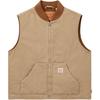 Levis Однотонный Повседневный Модный Жилет на Молнии с Воротником-Бейсболка Мужские Жилеты Верблюжий A8580-0001