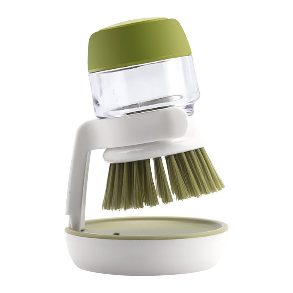 Щетка для мытья посуды с дозатором мыла Набор стеллажей для хранения кистей для рук Простая в использовании щетка для чистки кухни
