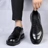 Men's Shoes Autumn Breathable 2025 New Trend Platform Casual Shoes British Business Men's Wedding Leather Shoes Genuine Leather