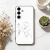 Sex Couple Lovers Line Body Phone Case For Samsung Galaxy A73,A72,A71,A70,A53,A52,A51,Soft Black Shell