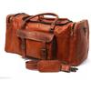 Handmade Goat Leather Duffel Bag Travel Overnight For Men And Women