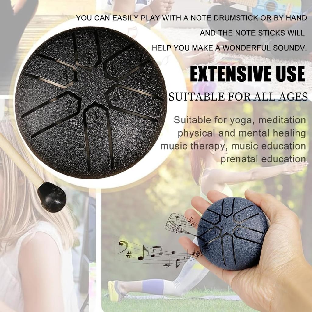 Steel Tongue Drum Rain Chime, Rain Drum for Outside, Rain Drum Instrument for Outside, Steel Tongue Drum Rain Chime Waterproof, Steel Tongue Drum