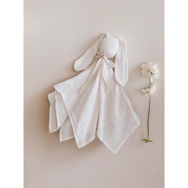 Bunny Muslin Cuddly Toy (Vanilla Beige / Latte)