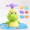 Automatic Spraying Crocodile Bath Toy LED Light & Rotating Shower Head Fun Bathtub Fountain Toy for Boys Girls
