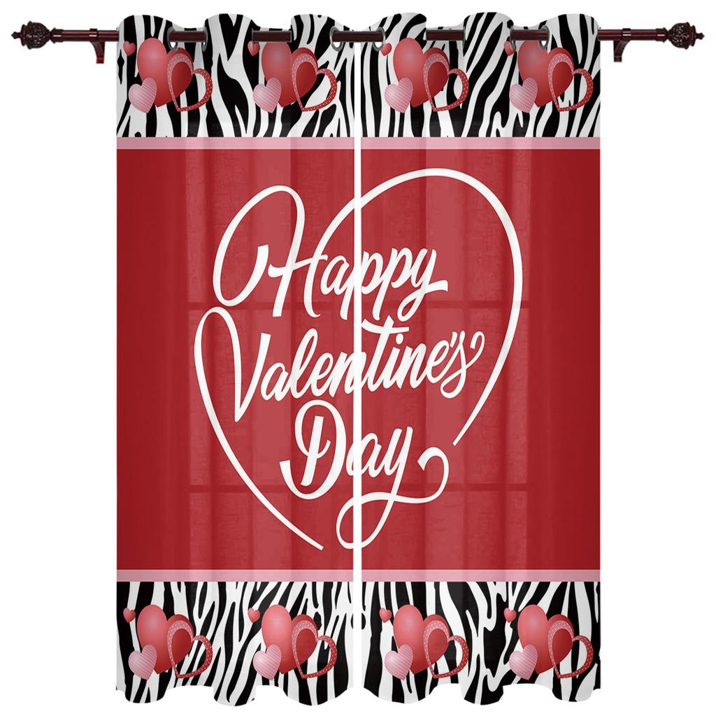 Красная зебра с леопардовым принтом, оконные шторы, домашний декор, оконные шторы для спальни, занавески для гостиной