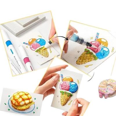 Волшебная объемная ручка DIY Творческое занятие Ручка для рисования 'Пузырьковый Попкорн' 12 Цветов 3D-Арт Безопасная объемная ручка для открыток с поздравлениями на День Рождения