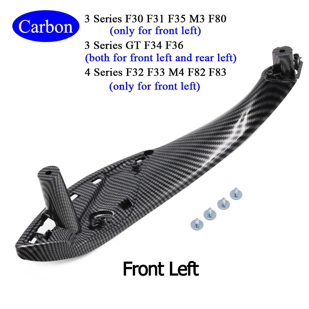 Автомобильные аксессуары, внутренняя дверь, черный, бежевый, левый и правый, сменная накладка на ручке для BMW M3 M4 F30 F34 F36 F32 F33