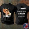 Футболка Чарли Кирка, Turning Point Навсегда 1993-2025 Покойся с миром, ЧАРЛИ! Патриотическая футболка