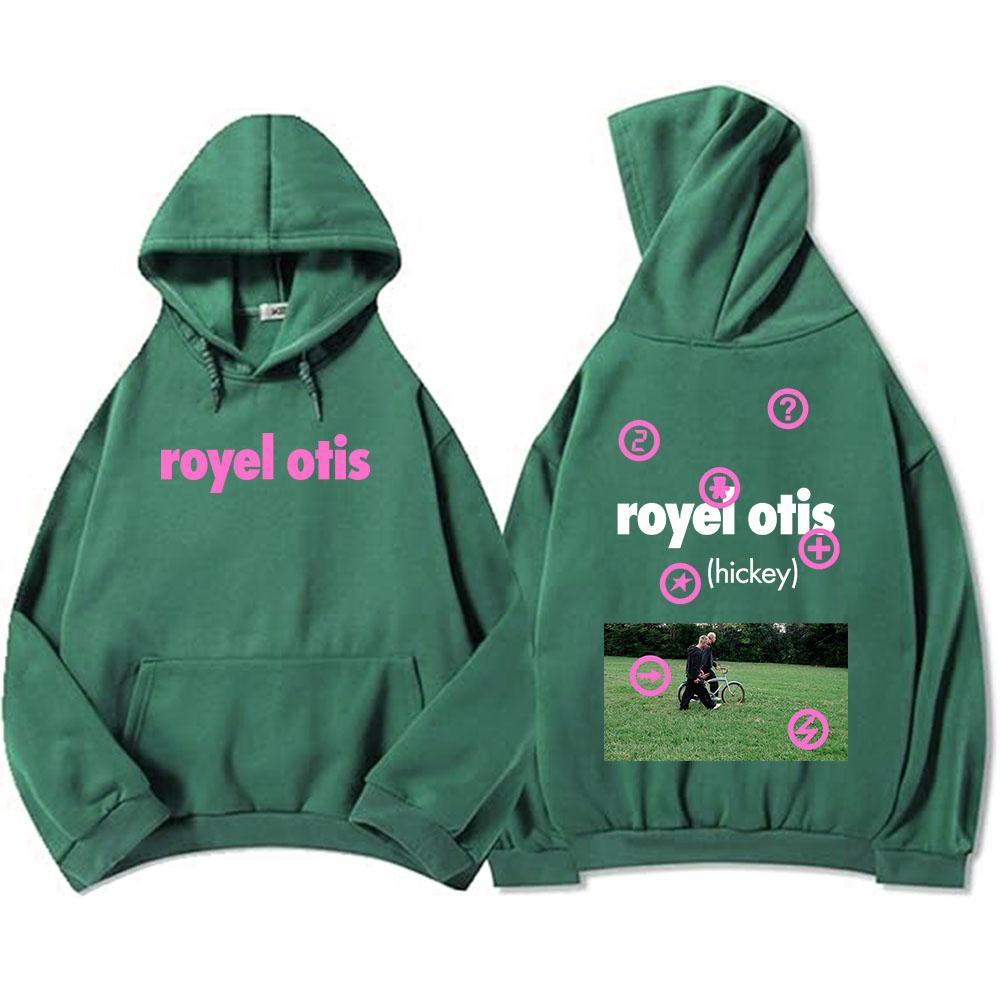 Худи Royel Otis Hickey с длинным рукавом, осенние мужские свитшоты, модные худи с капюшоном и графическим принтом, повседневные флисовые мужские худи