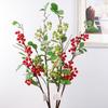 Long branch simulated red fruit, rich fruit, big branch red bean holly fruit, New Year's Eve red fruit decorative fruit
