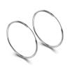 925 Silver Large Circle Hoop Earrings For Women's Wedding Fine fashion Jewelry Accessories