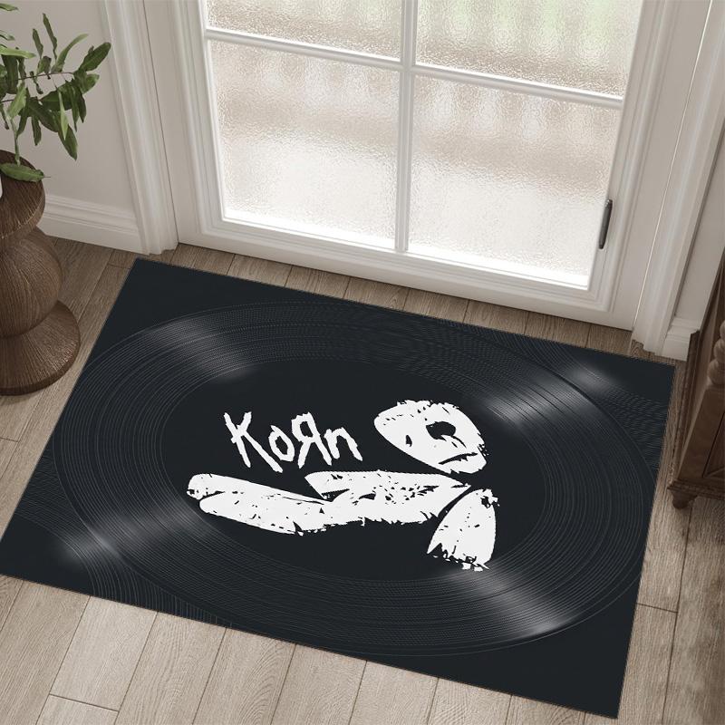 Korn Design Crystal Velvet Carpet Cozy Non?Slip Printed Rug For Bedroom Living Room Entrance
