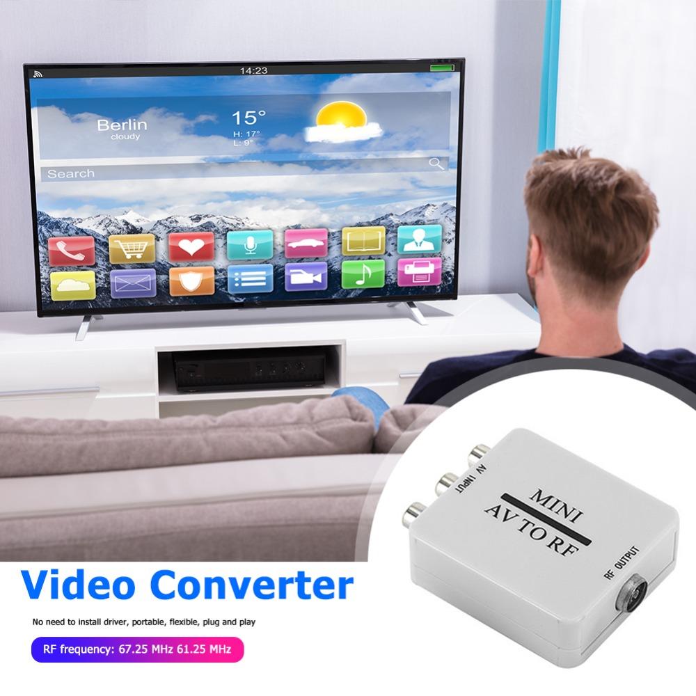 AV в RF RCA AV в RF Конвертер RCA в RF AV в RF Усилитель для ТВ/VHS VCR/DVD-рекордера