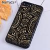 Полинезийский маорийский самоанский tribal узор тату Чехол для телефона Для iPhone 17 Air 16 15 14 11 12 13 Pro MAX Plus coque Чехол