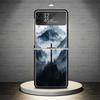 Jesus Bible Phone Case For Samsung Galaxy Z Flip 7 6 5 4 3 5G Shockproof Cover Z Flip7 Flip6 ZFlip5 Flip3 Flip4 Luxury Shell Gal