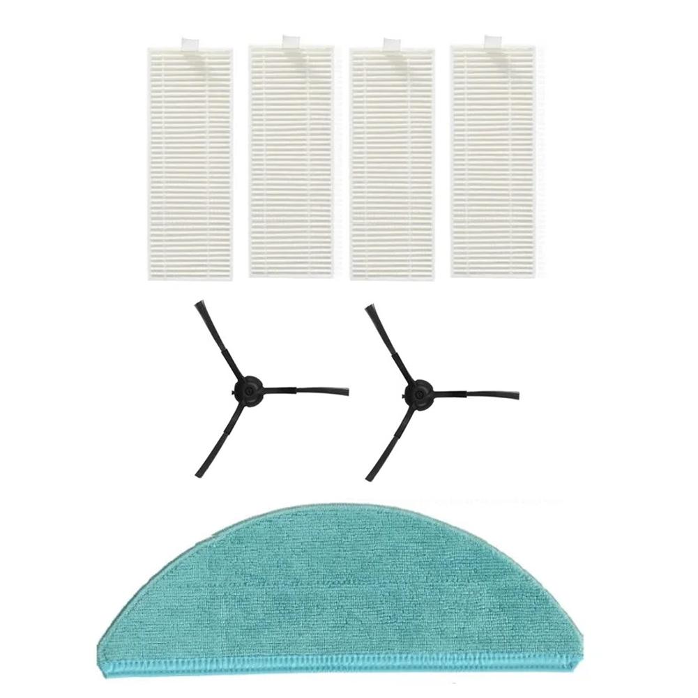 Side Brushes Mop Cloth Kit Vacuum Cleaner Accessories For Cecotec For CONGA 8090 For ULTRA Replacement Parts