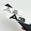3D ABS Chrome Glossy Black Car Trunk Letters Numbers Emblem For A1 A3 A4 A5 A6 A7 A8 Car Trunk Lid Nameplate Badge Sticker
