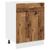 Vidaxl Szafka Z Szufladą, Stare Drewno, 60X46X81,5 Cm